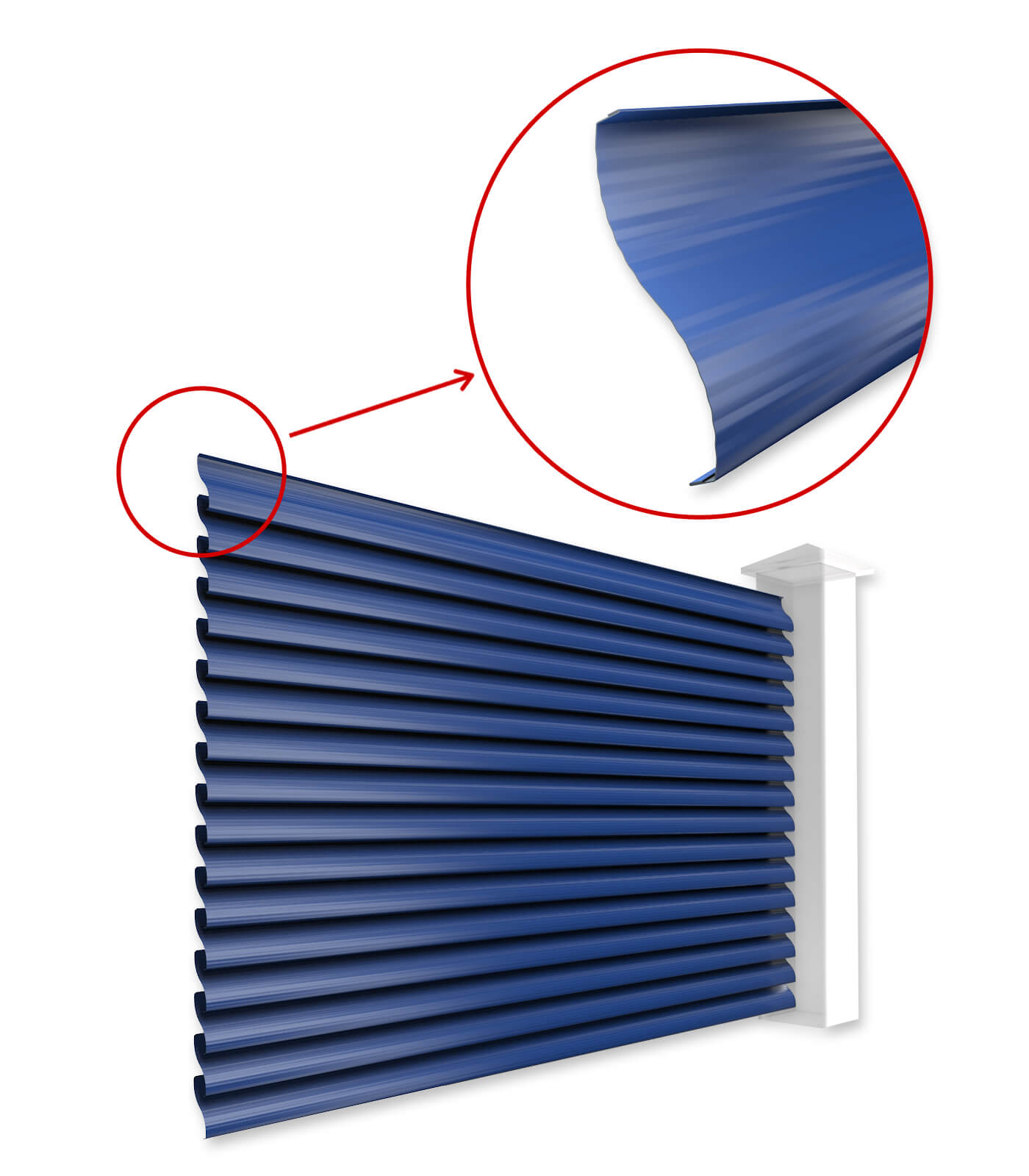 Ламели Еврожалюзи для забора-жалюзи в Усть-Каменогорске