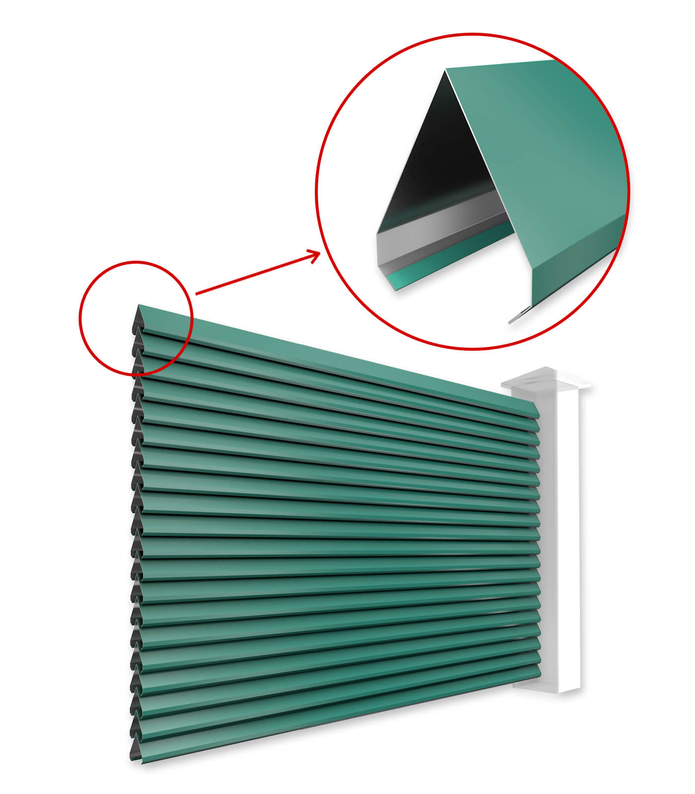 Ламели Реснички для двустороннего забора в Усть-Каменогорске